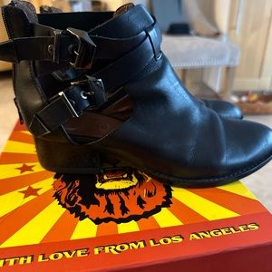 Jeffrey Campbell leather bootie.